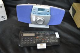Digital Alarm Clock, and Akai RC Unit
