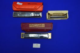 Three Harmonicas by Hohner
