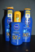 3x 200ml of Nivea Suncream SPF50