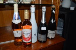Five Bottles of Sparkling Wine and Rose etc.