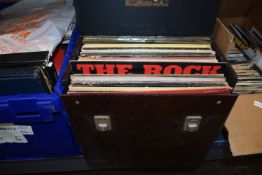 Vinyl Record Case and Contents Including Hawaiian Christmas at the Hop, George Benson,