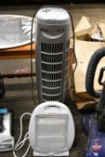 Honeywell Tower Fan and an Electric Heater