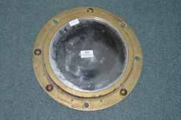 Brass Porthole with Insert Mirror