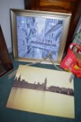 Framed Print of Venice plus The House of Parliamen