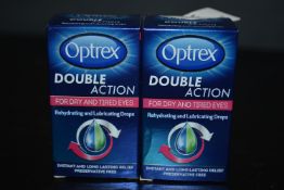 2x 10ml of Optrex Double Action Rehydrating and Lubricating Drops