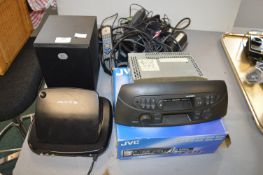 Asorted Electricals Including JVC Car CD Player, etc.