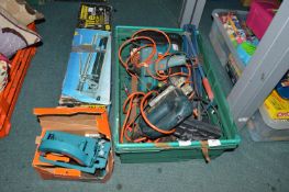 Assorted Tools Including Black & Decker Drills, Tile Cutter, etc.