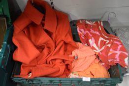 Box of Assorted Ladies Clothing, Wool Jackets, etc.