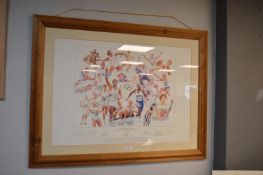 British Olympic Legends Signed Framed Print