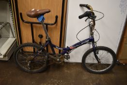 Challenge Folding Blue Bicycle