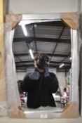 *400x600 Silver Framed Wall Mirror