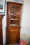 Astral Glazed Mahogany Corner Cupboard