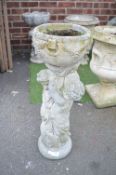 Concrete Garden Planter with Cherubs