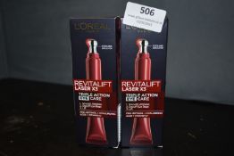 2x 15ml of Loreal Revitalift Laser X3 Triple Action Eye Care