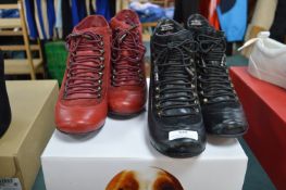 Two Pairs of Hush Puppy Heeled Boots Size: 5 (preworn)