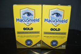 2x 30-Day Packs of Macusheld Gold Eye Health Tablets