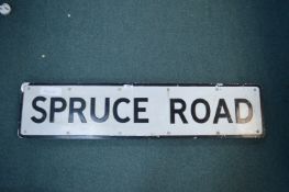Spruce Road Street Sign