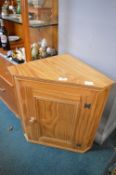 Small Pine Corner Cupboard