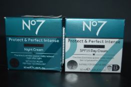 1x 50ml of No.7 Protect & Perfect Intense Advanced Night Cream, and 1x 50ml of No.7 Protect &