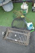 Cast Iron Fire Basket plus Garden Planters etc.