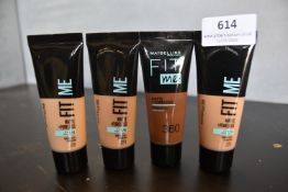 4x 30ml of Maybellene Foundation Mixed Shades