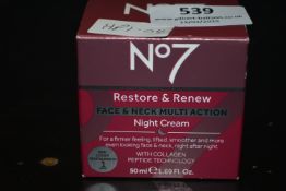 1x 50ml of No.7 Restore & Renew Face & Neck Multiaction Night Cream