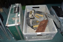 Dewalt Toolbelt, and a Bosch Flight Case