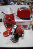 Red Electrical Kitchenware, Dolce Gusto Coffee Machine, etc.