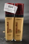 2x 30ml of Loreal Infaillible 32H Fresh Wear Foundation No.310
