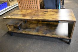 Charred Wood Effect TV Stand