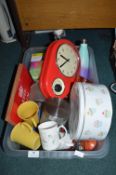 Assorted Kitchenware, Storage Jars, etc.