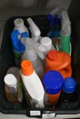Box of Assorted Cleaning Chemicals
