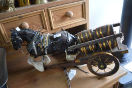 Pottery Cart Horse and Cart