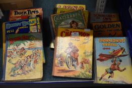 Eleven Children’s Annuals Champion 1941, Knockout 1960, Radio Fun 1948, Bobby Bears 1932, Tiger