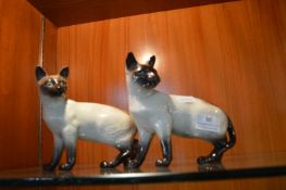 Beswick Siamese Cats