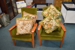 Pair of Parker Knoll Upholstered Armchairs