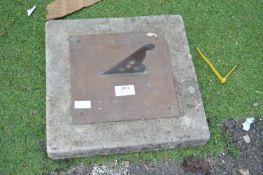 Brass Sundial on Crate Plinth