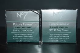 2x 50ml of No.7 Future Renew Damage Reversal Night Cream