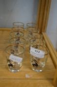 Ten Vintage Liqueur Glasses