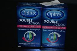 2x 10ml of Optrex Double Action Rehydrating and Lubricating Drops