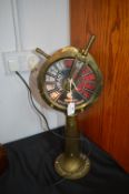 Reproduction Brass Ship Telegraph Converted to a Lamp