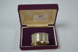 Hallmarked Sterling Silver Napkin Ring