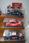 Three Diecast Rally Cars and a Lorry