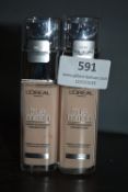 2x 30ml of Loreal True Match Foundation Cool Undertone