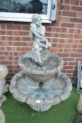 Large Concrete Garden Water Feature in Four Sectio