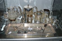 EPNS Plated Tea Set, Tray, Cutlery, etc.