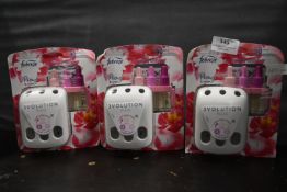 3x Febreze Limited Edition Room Odourisers