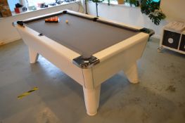 *Pool Table 122x215cm x 83cm tall with Cues, Balls, and Triangle