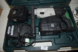 *Hitachi 24v SDs Drill with Spare Battery, Charger, and Carry Case