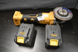 Rechargeable 4.5” Grinder with Two Batteries (no charger)